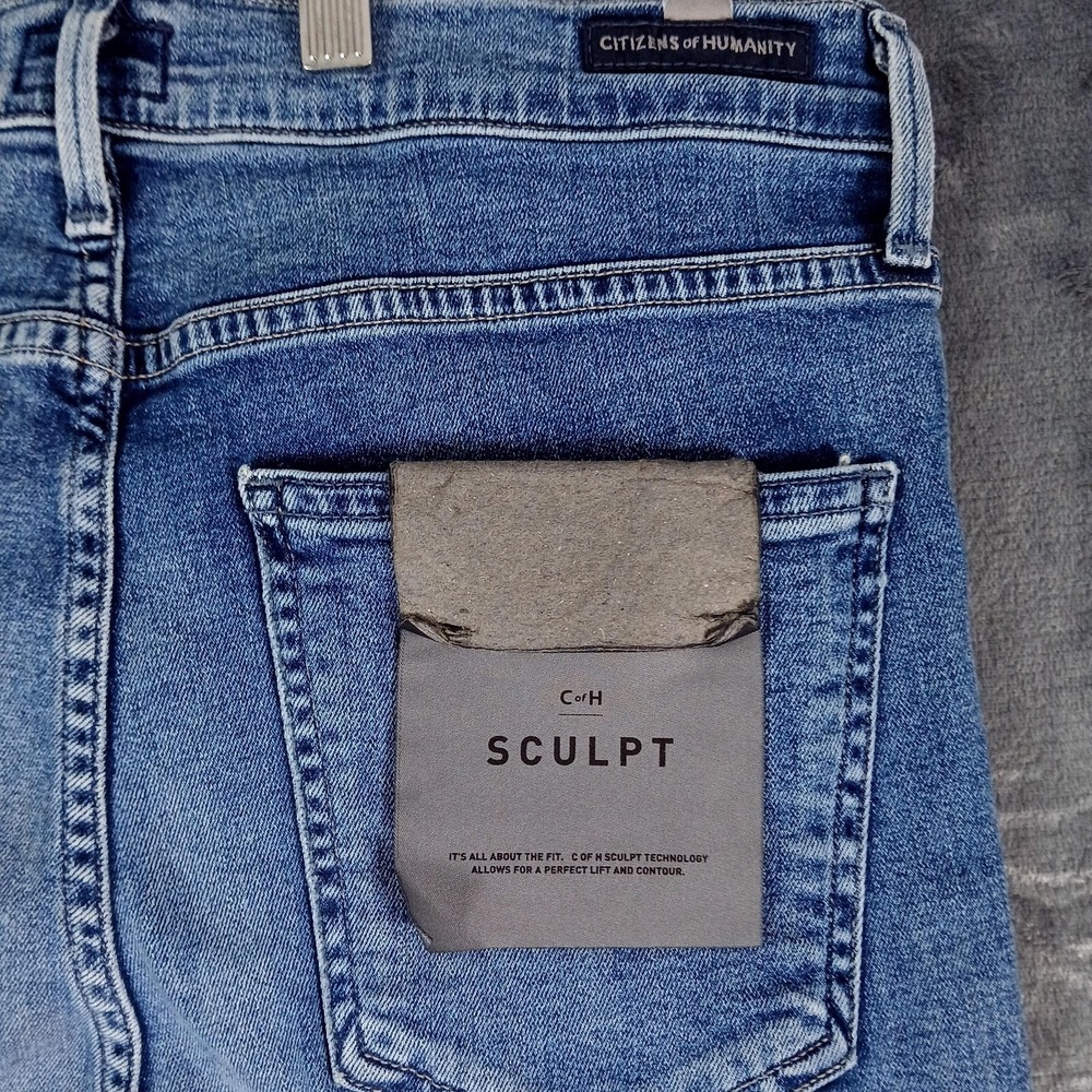 Citizens of Humanity Jeans Womens 30 Rocket Crop High Rise Skinny Sculpt USA - Picture 8 of 12